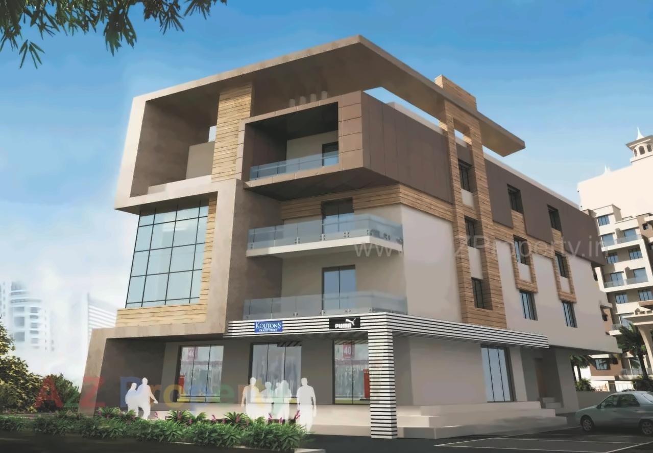 3D Elevation of real estate project Silver Woods located at Fursungi, Pune, Maharashtra