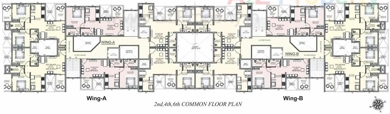 Layout of real estate project Silver Woods located at Fursungi, Pune, Maharashtra