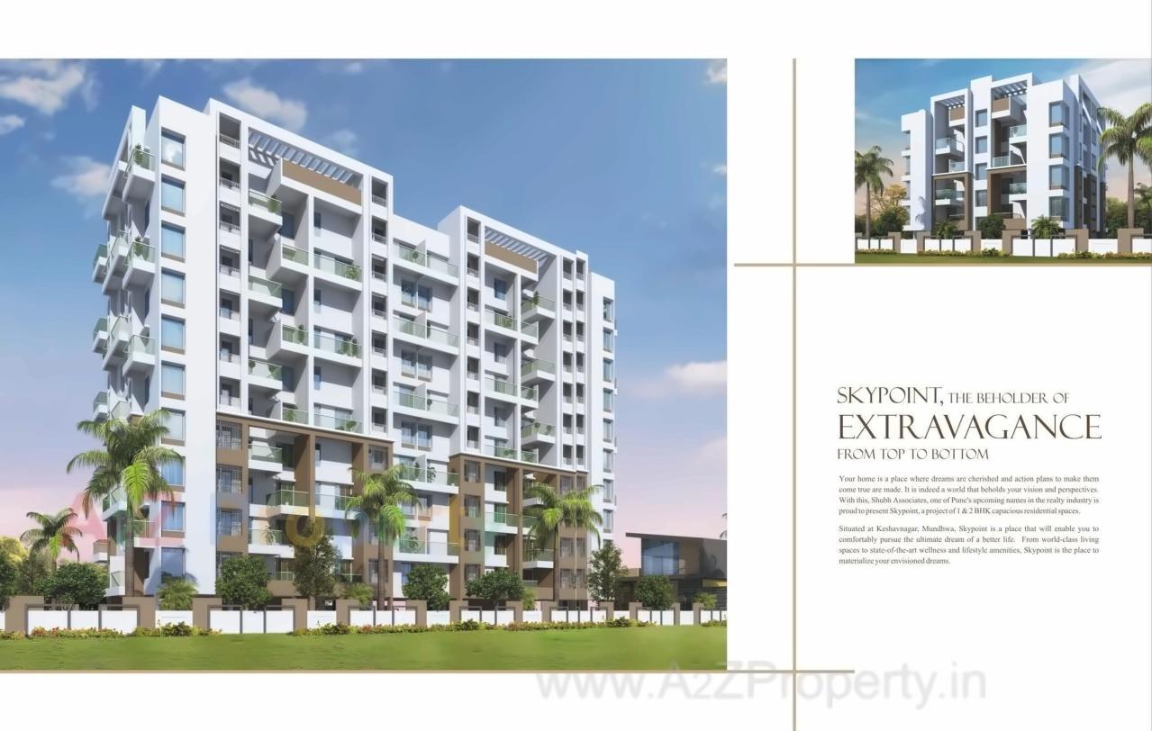 3D Elevation of real estate project Sky Point located at Mundhawa, Pune, Maharashtra