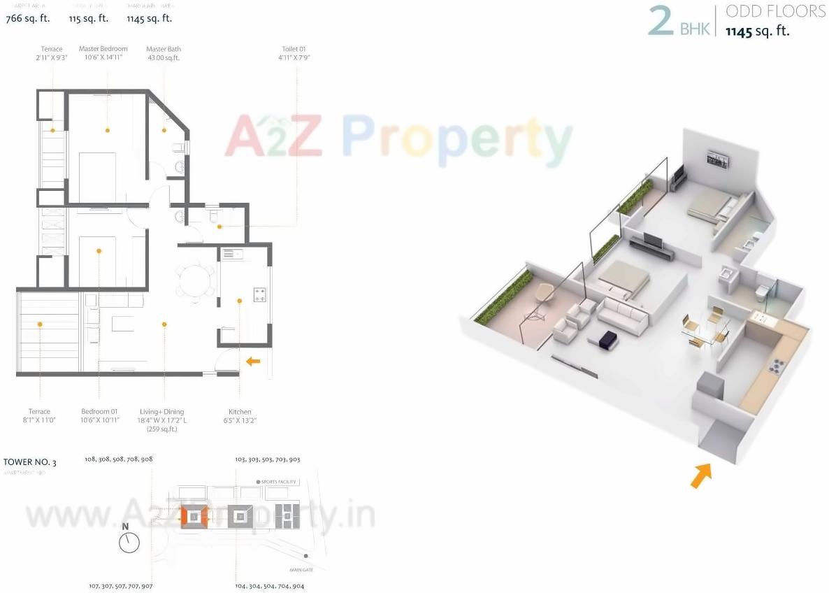 Layout of real estate project Skyi Manas Lake  located at Bhukum, Pune, Maharashtra