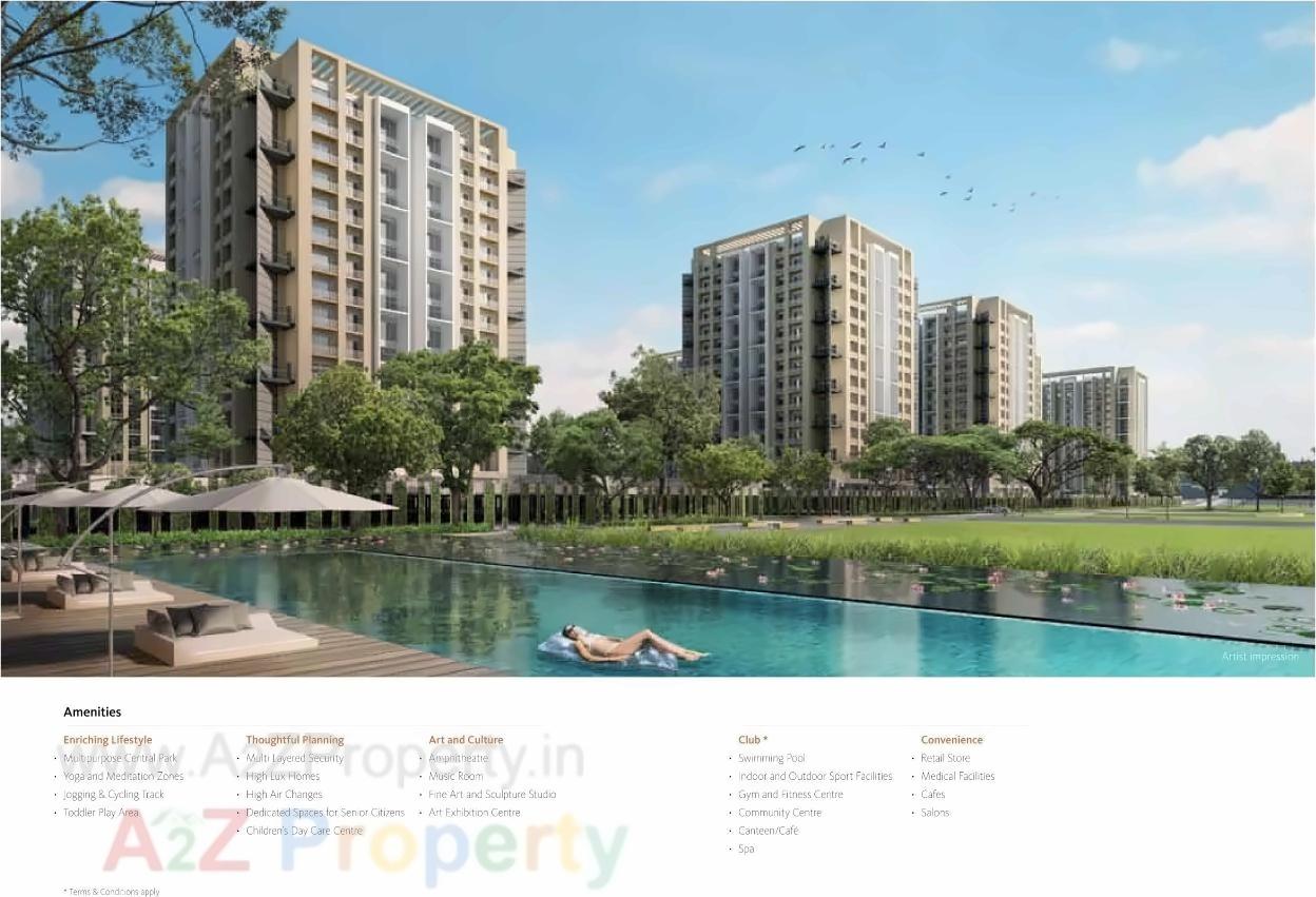 3D Elevation of real estate project Skyi Manas Lake  located at Bhukum, Pune, Maharashtra