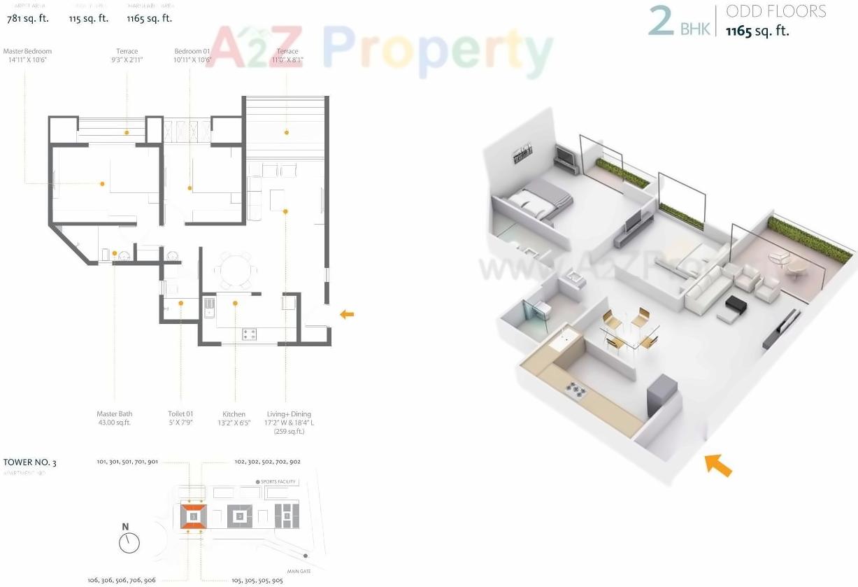 Layout of real estate project Skyi Manas Lake  located at Bhukum, Pune, Maharashtra