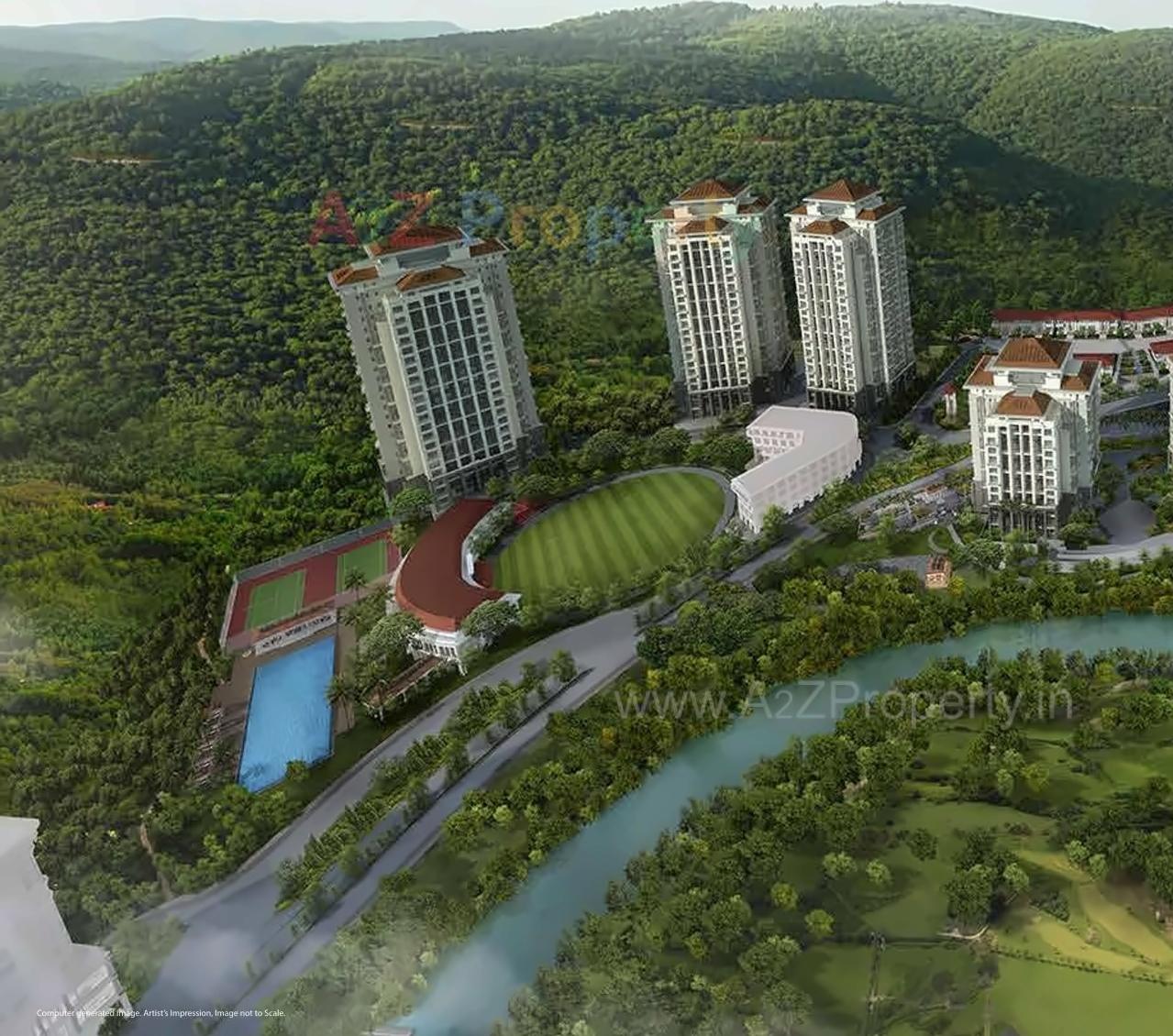 3D Elevation of real estate project Skyi Songbirds  B located at Bhugaon, Pune, Maharashtra