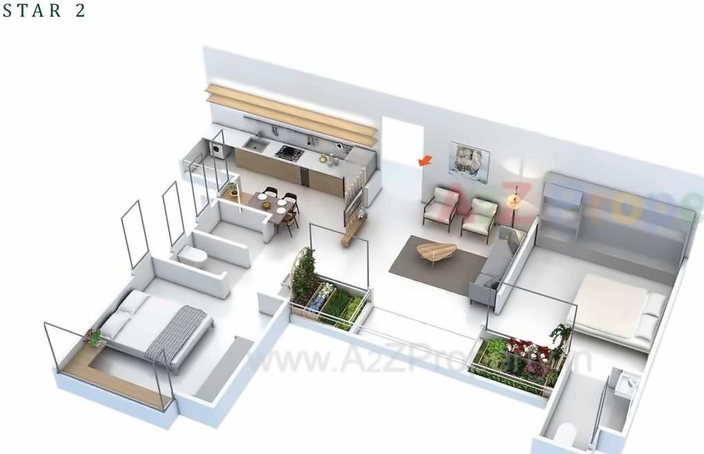 Layout of real estate project Skyi Star Town  located at Bhukum, Pune, Maharashtra
