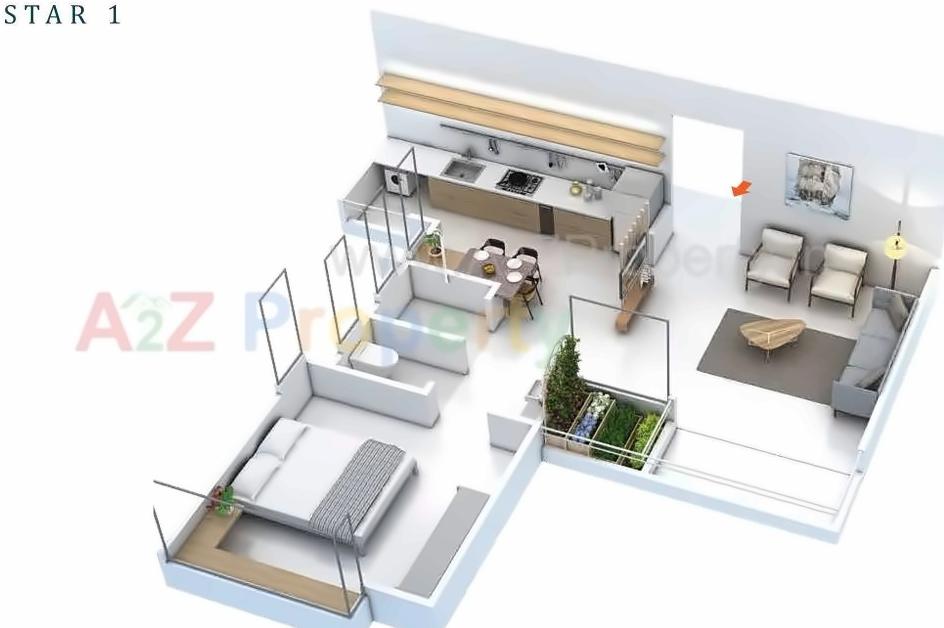 Layout of real estate project Skyi Star Town  located at Bhukum, Pune, Maharashtra