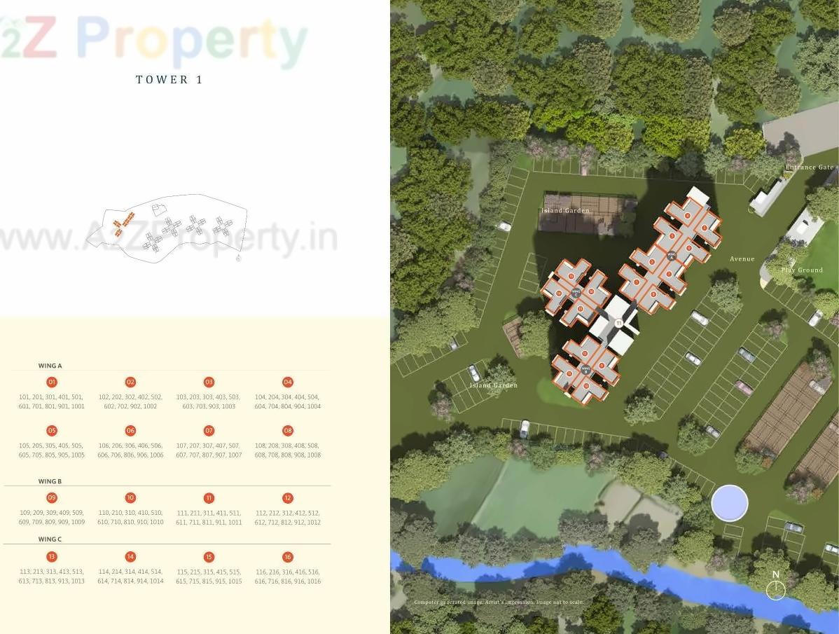 Layout of real estate project Skyi Star Town  located at Bhukum, Pune, Maharashtra
