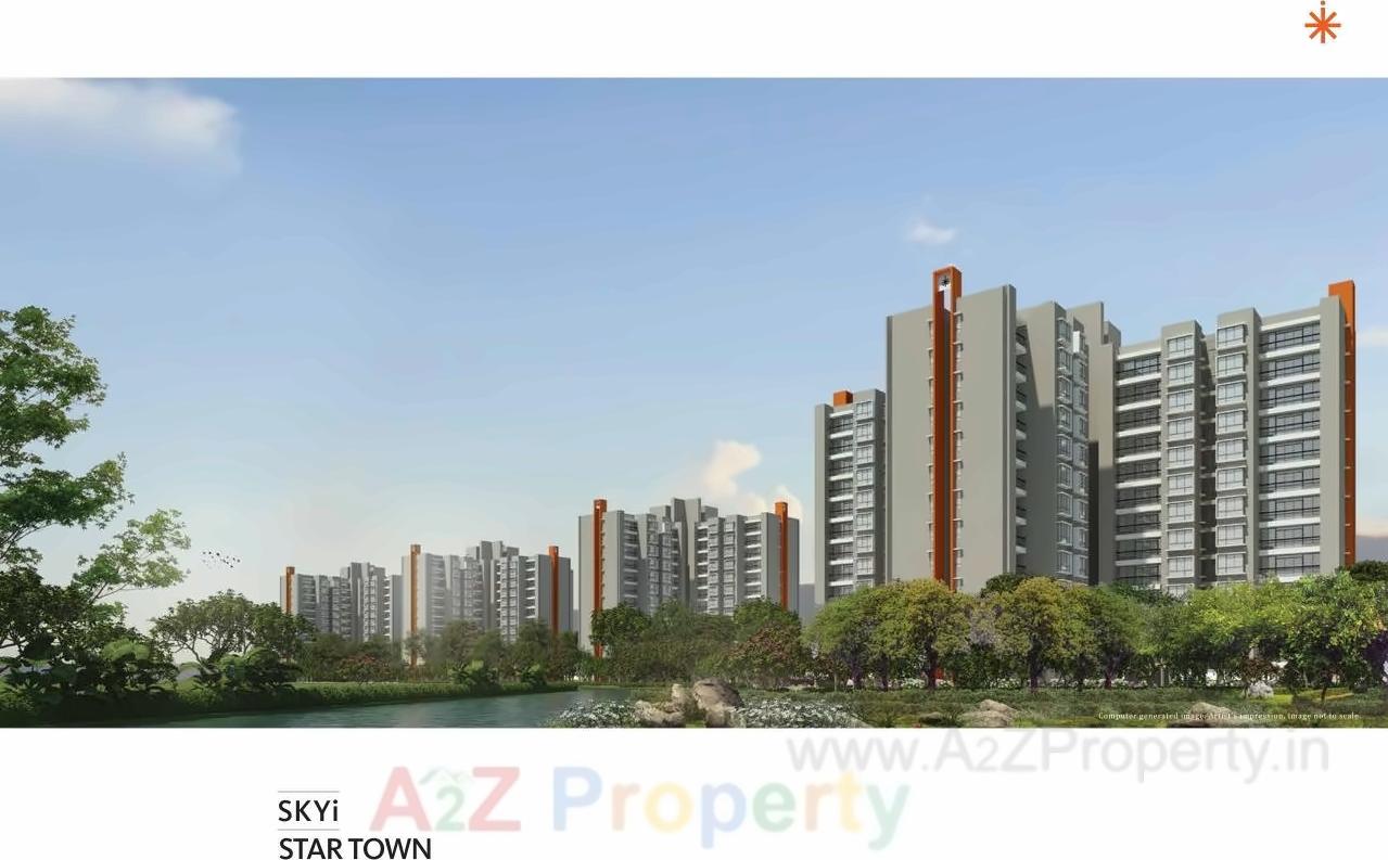 3D Elevation of real estate project Skyi Star Town  located at Bhukum, Pune, Maharashtra