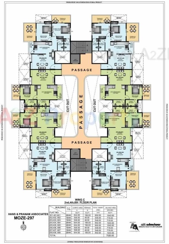Layout of real estate project Skyways Sereno located at Lohgaon, Pune, Maharashtra