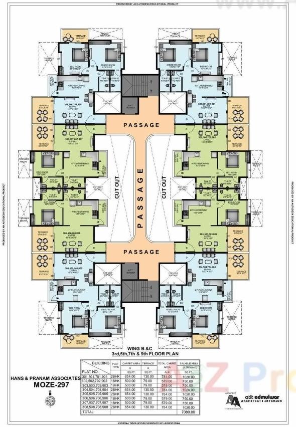 Layout of real estate project Skyways Sereno located at Lohgaon, Pune, Maharashtra
