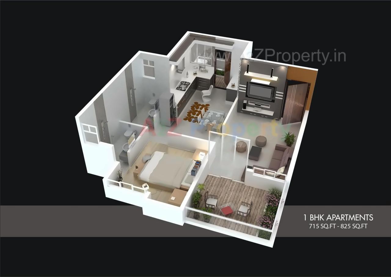 Layout of real estate project Skyways Sereno located at Lohgaon, Pune, Maharashtra