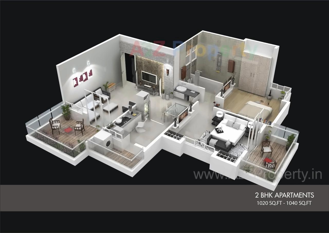 Layout of real estate project Skyways Sereno located at Lohgaon, Pune, Maharashtra