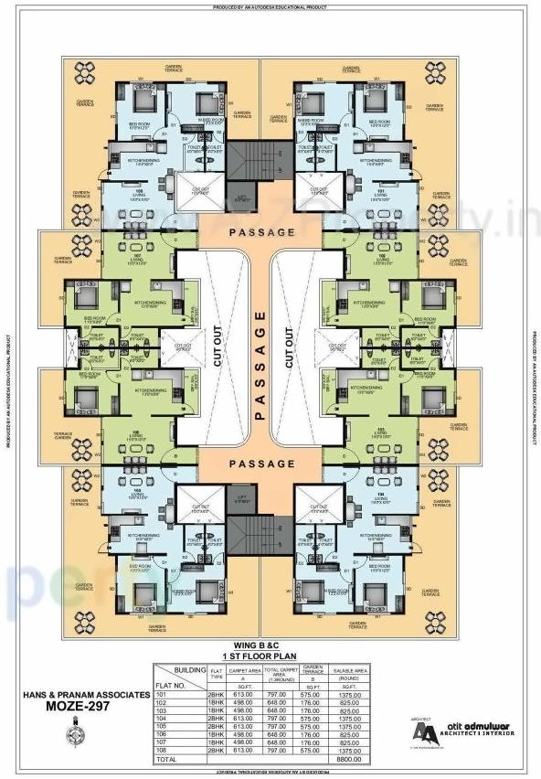 Layout of real estate project Skyways Sereno located at Lohgaon, Pune, Maharashtra