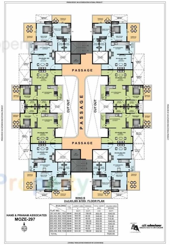 Layout of real estate project Skyways Sereno located at Lohgaon, Pune, Maharashtra