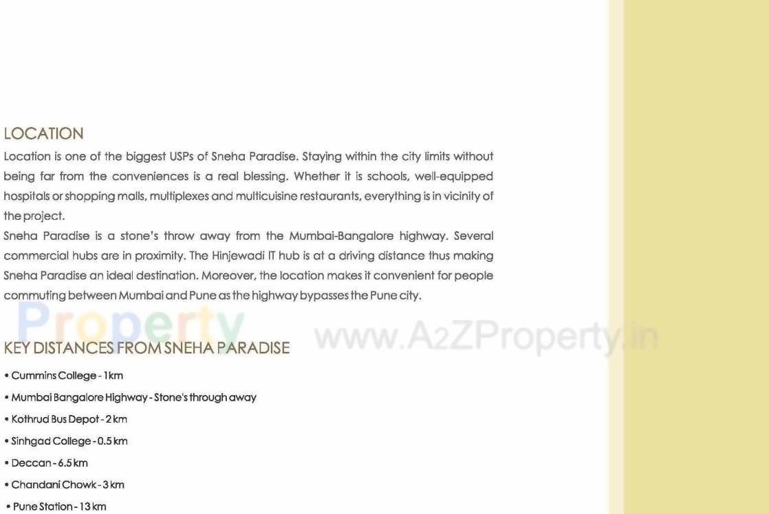  of real estate project Sneha Paradise located at Warje, Pune, Maharashtra