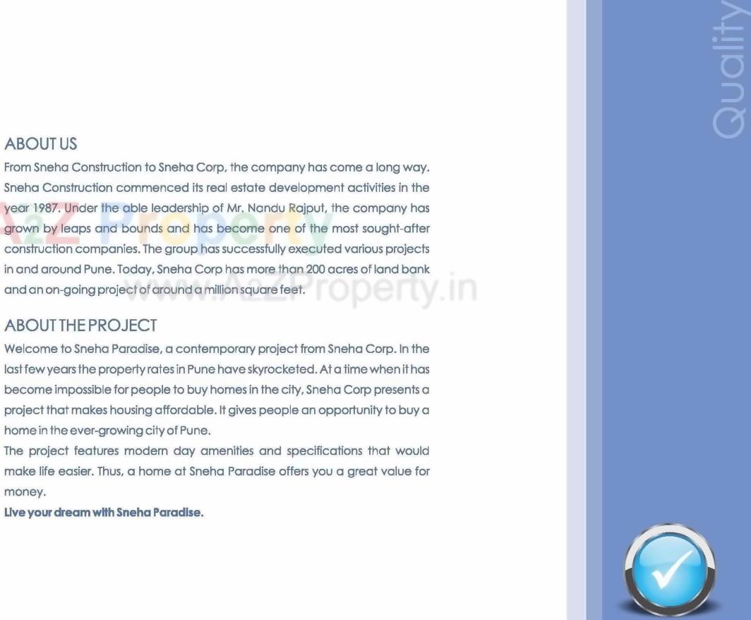  of real estate project Sneha Paradise located at Warje, Pune, Maharashtra