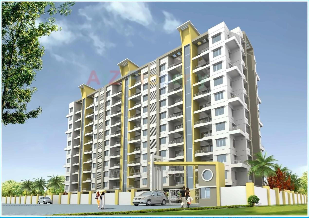 3D Elevation of real estate project Snehangan Residency located at Wakad, Pune, Maharashtra