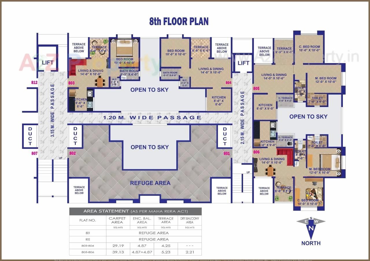 Layout of real estate project Snehangan Residency located at Wakad, Pune, Maharashtra