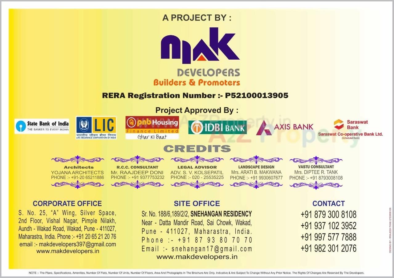  of real estate project Snehangan Residency located at Wakad, Pune, Maharashtra