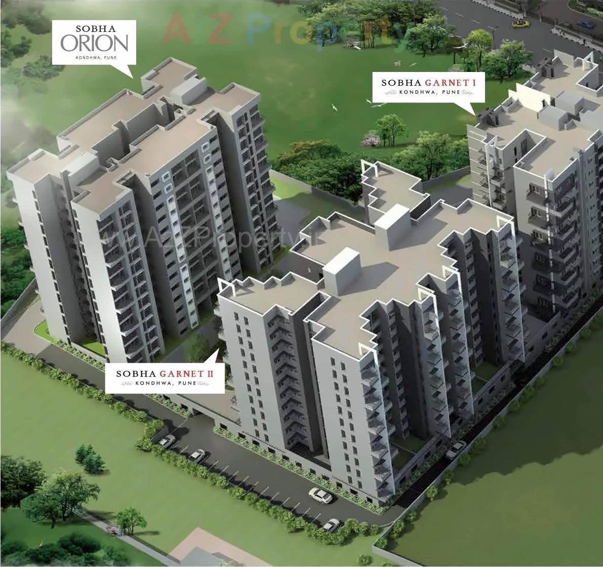 3D Elevation of real estate project Sobha Orion Block 0 located at Kondhwa-bk, Pune, Maharashtra