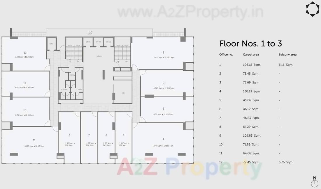 Layout of real estate project Solitaire Business Hub Kalyaninagar located at Haveli, Pune, Maharashtra