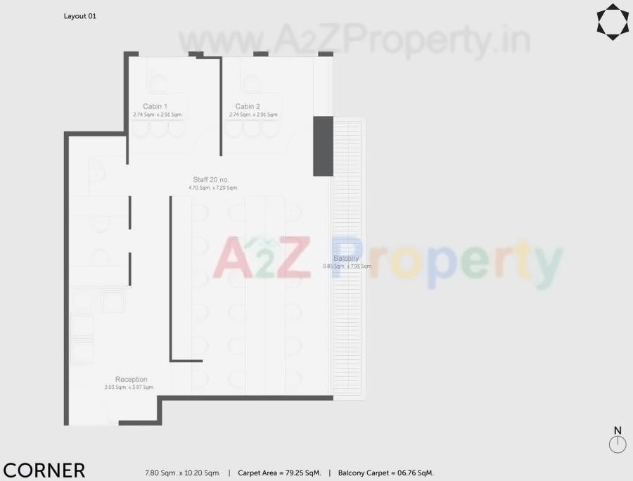 Layout of real estate project Solitaire Business Hub Kalyaninagar located at Haveli, Pune, Maharashtra