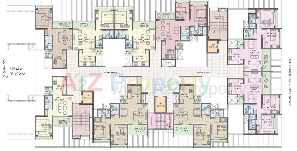 Floor2 of real estate project Somani Towers located at Punawale, Pune, Maharashtra