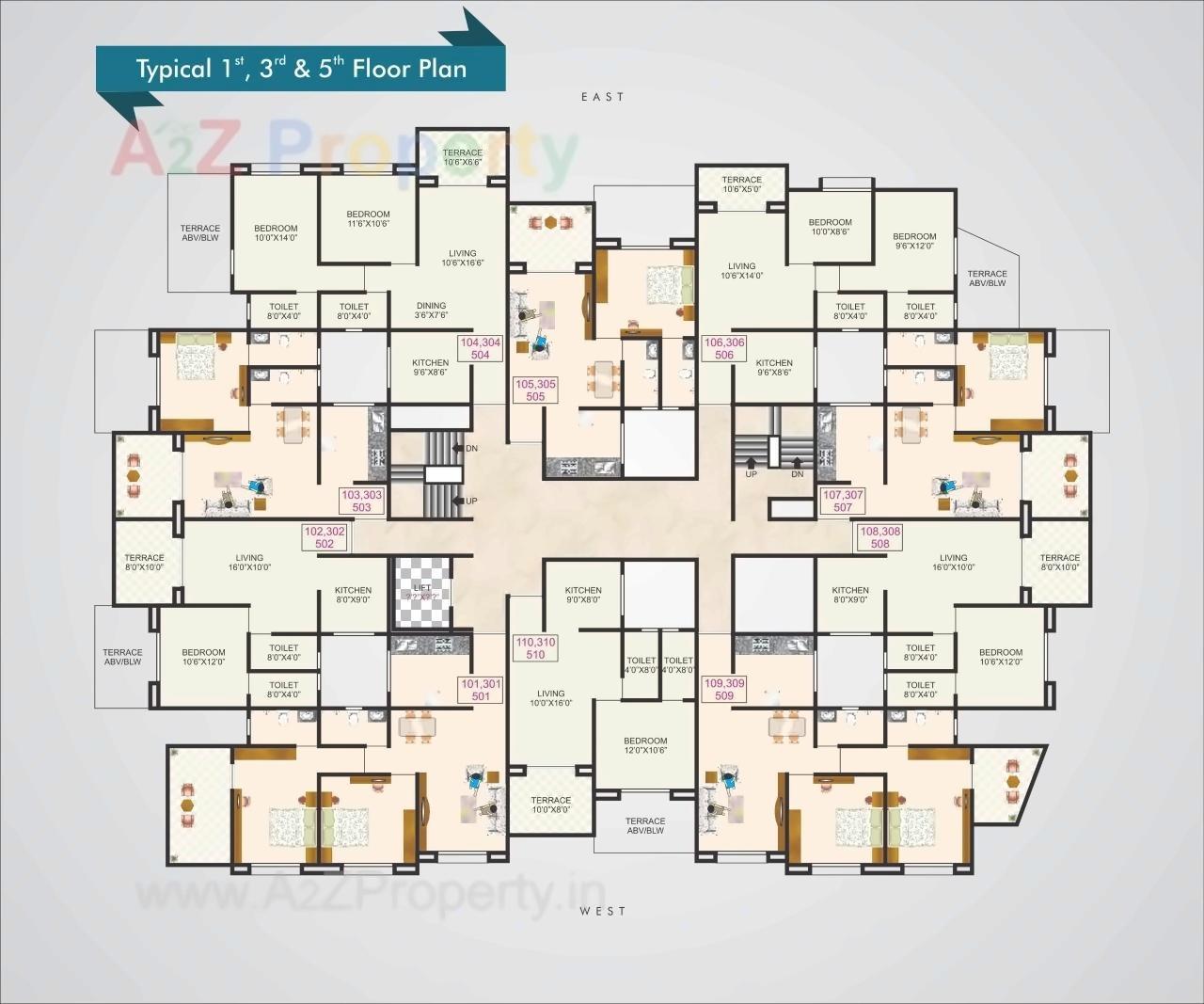Layout of real estate project Sonigara Opal located at Pimpri-chinchawad-m-corp, Pune, Maharashtra