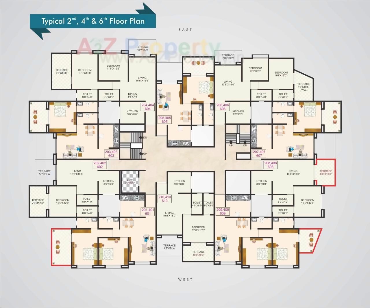 Layout of real estate project Sonigara Opal located at Pimpri-chinchawad-m-corp, Pune, Maharashtra