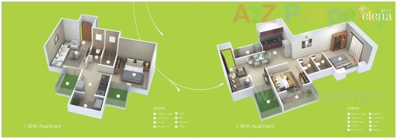 Layout of real estate project Space Elena located at Bavadhan-bk, Pune, Maharashtra