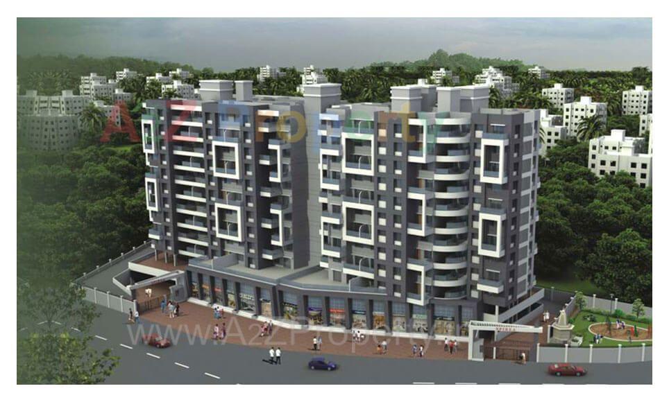 Day View of real estate project Spirea located at Wakad, Pune, Maharashtra