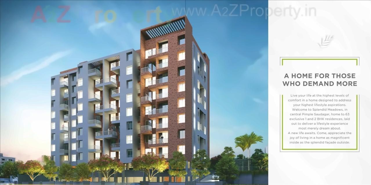 3D Elevation of real estate project Splendid Meadows located at Pimpale-saudagar, Pune, Maharashtra