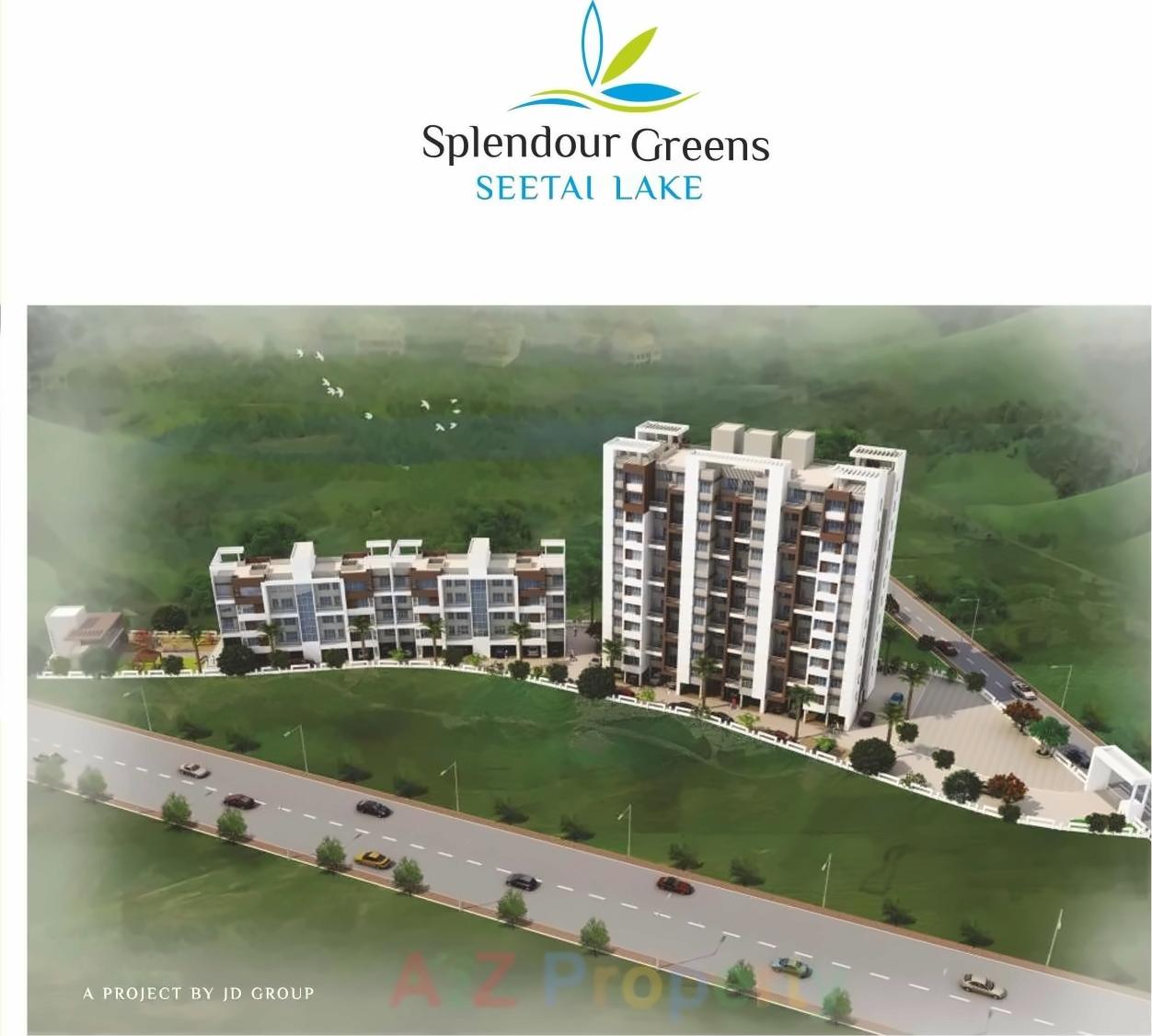 3D Elevation of real estate project Splendour Greens Seetai Lake located at Bhugaon, Pune, Maharashtra