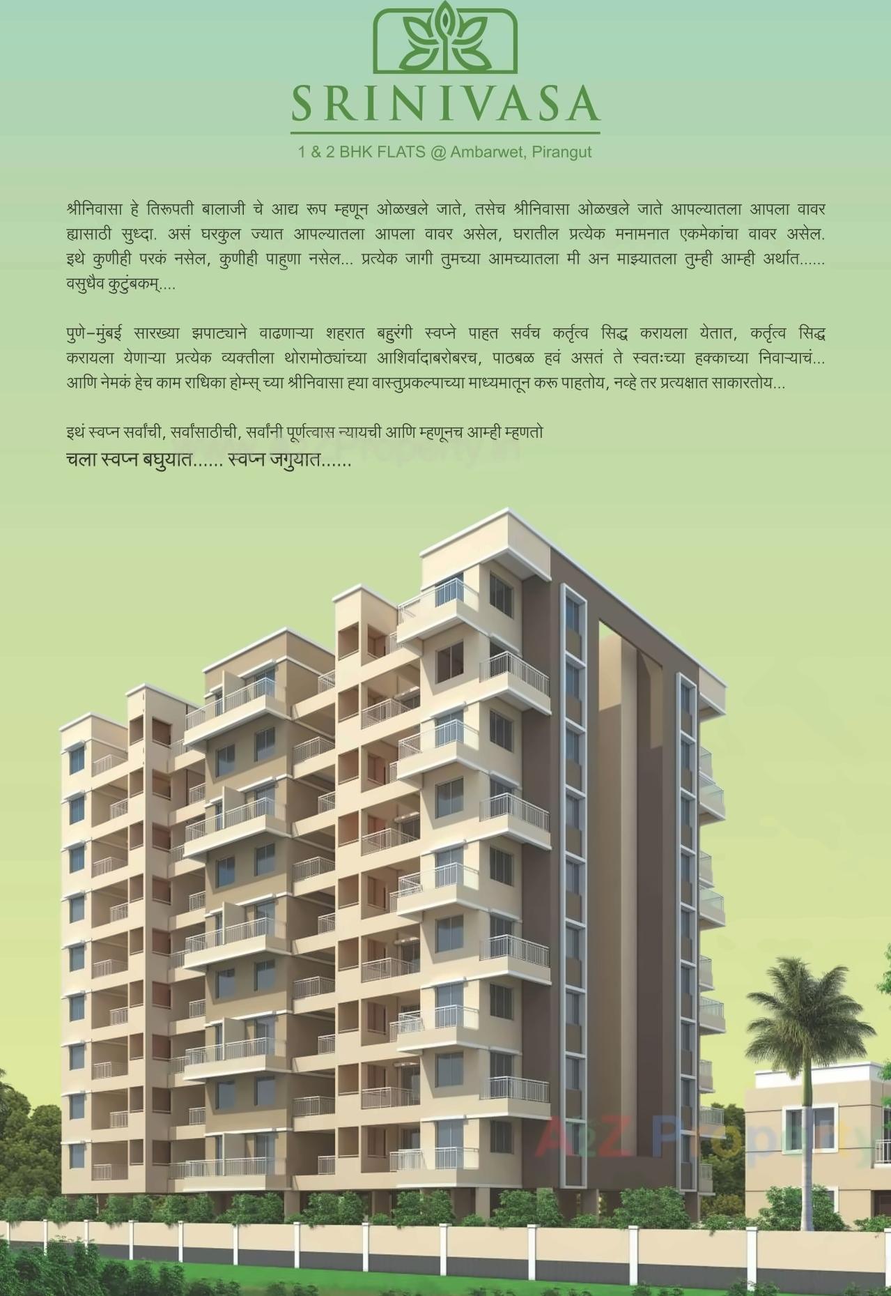 3D Elevation of real estate project Srinivasa located at Ambadvet, Pune, Maharashtra