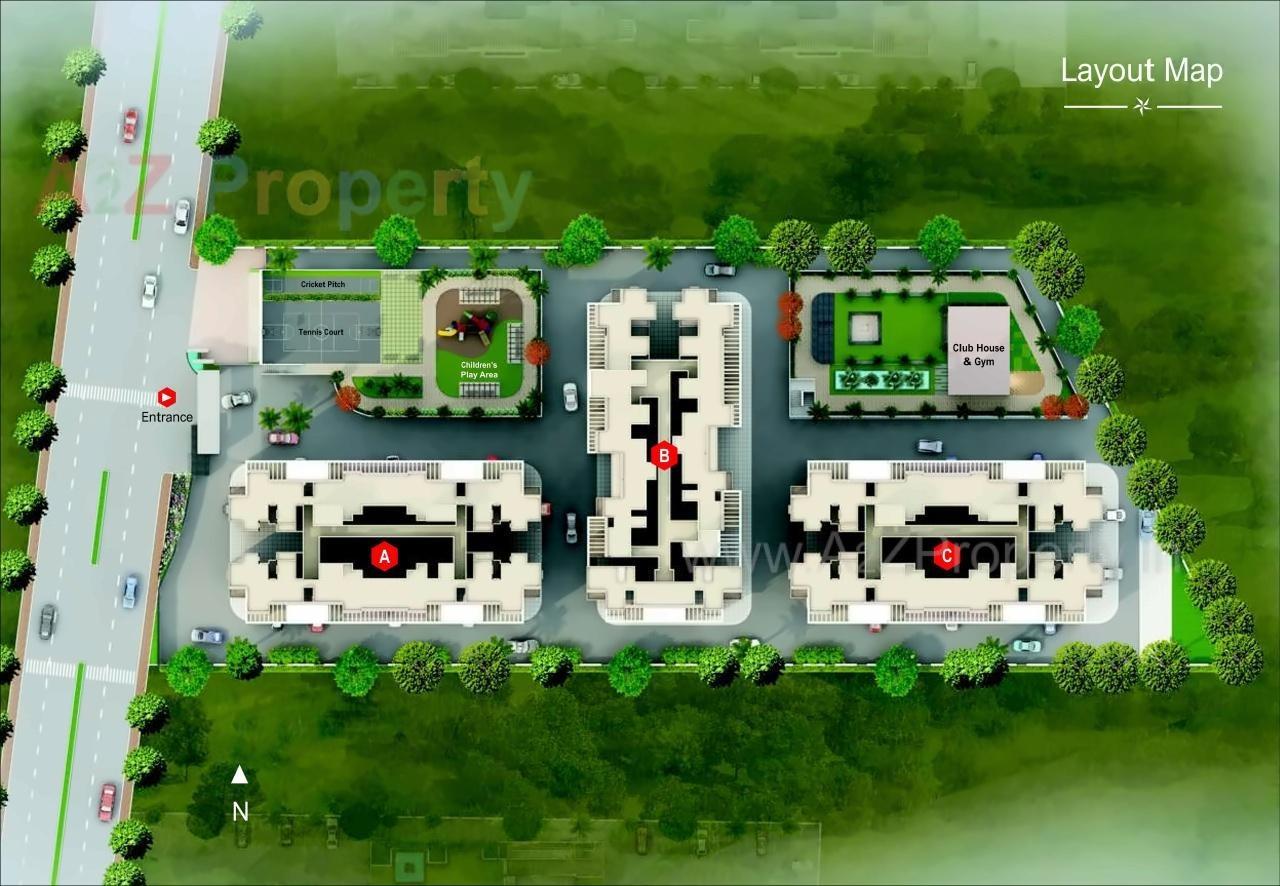 Layout of real estate project Star City located at Pimpri-chinchawad-m-corp, Pune, Maharashtra