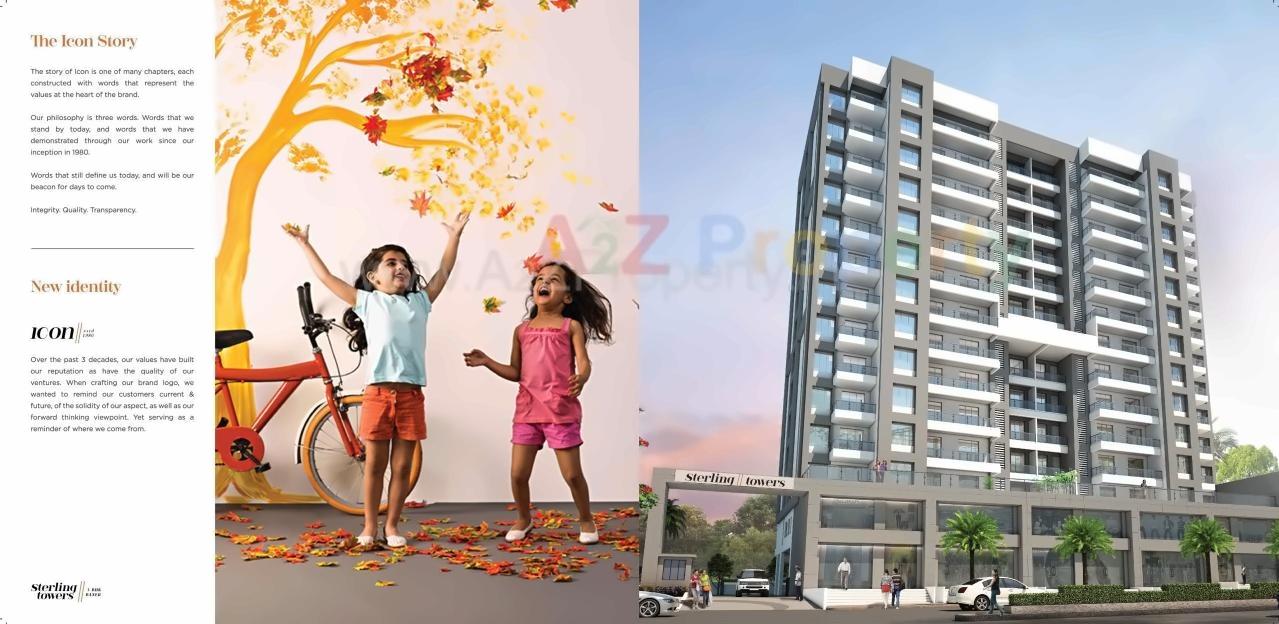 3D Elevation of real estate project Sterling Towers located at Baner, Pune, Maharashtra