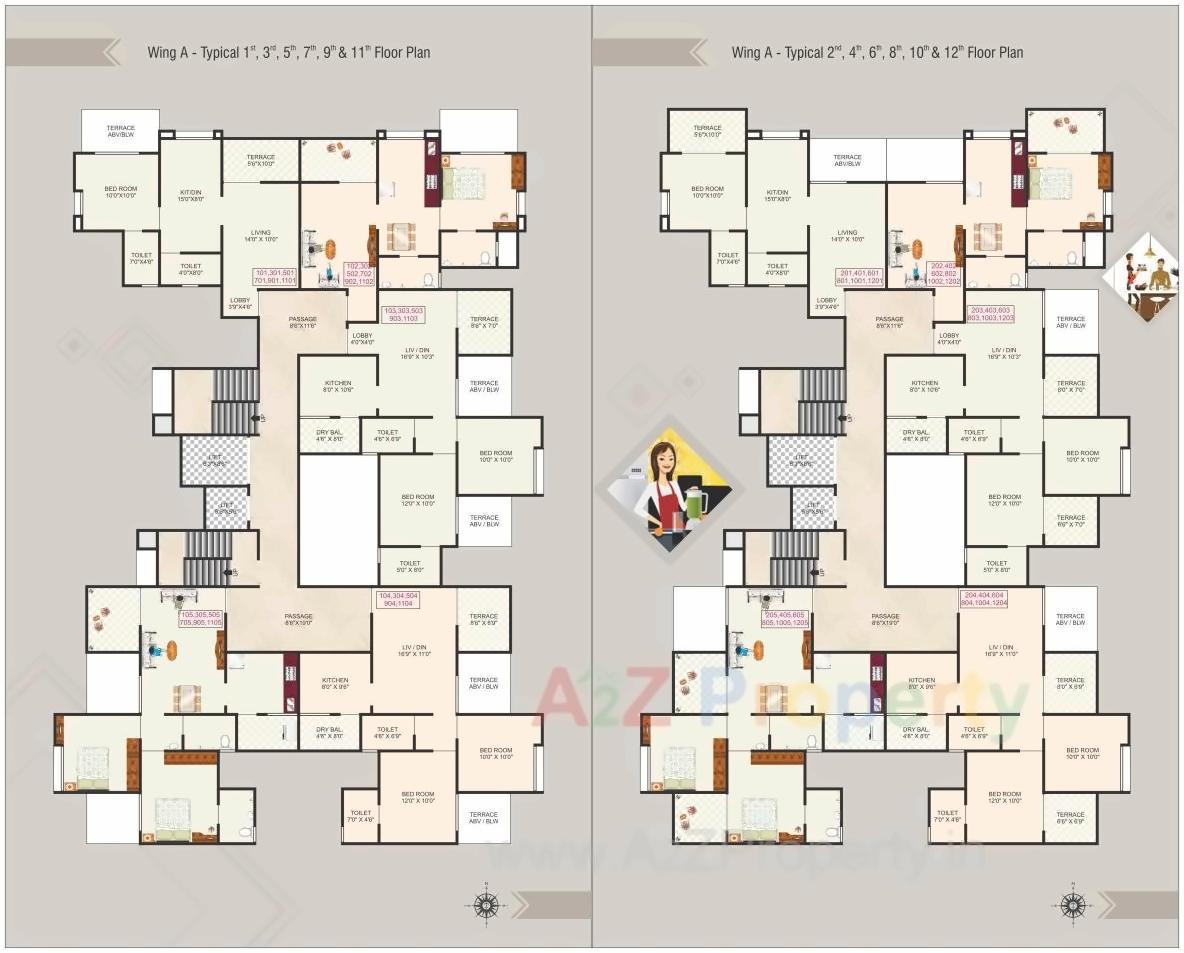 Layout of real estate project Sukhwani Gracia C, located at Sus, Pune, Maharashtra