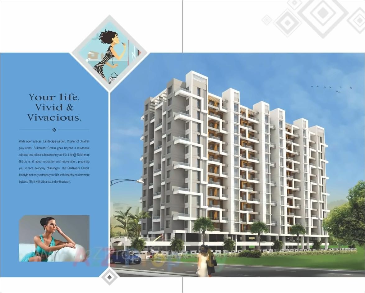 3D Elevation of real estate project Sukhwani Gracia C, located at Sus, Pune, Maharashtra