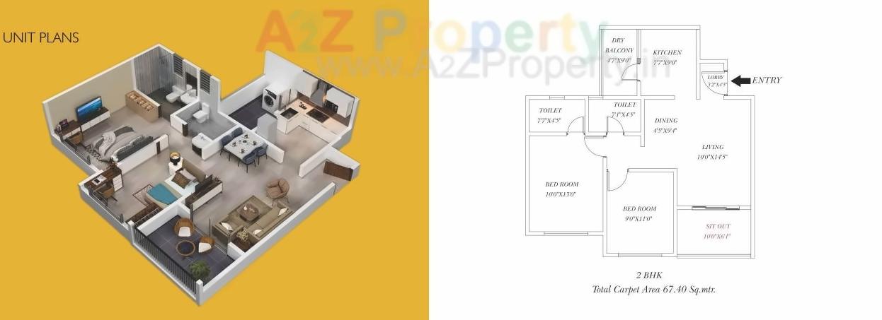 Layout of real estate project Sukhwani Hermosa Casa located at Mundhawa, Pune, Maharashtra
