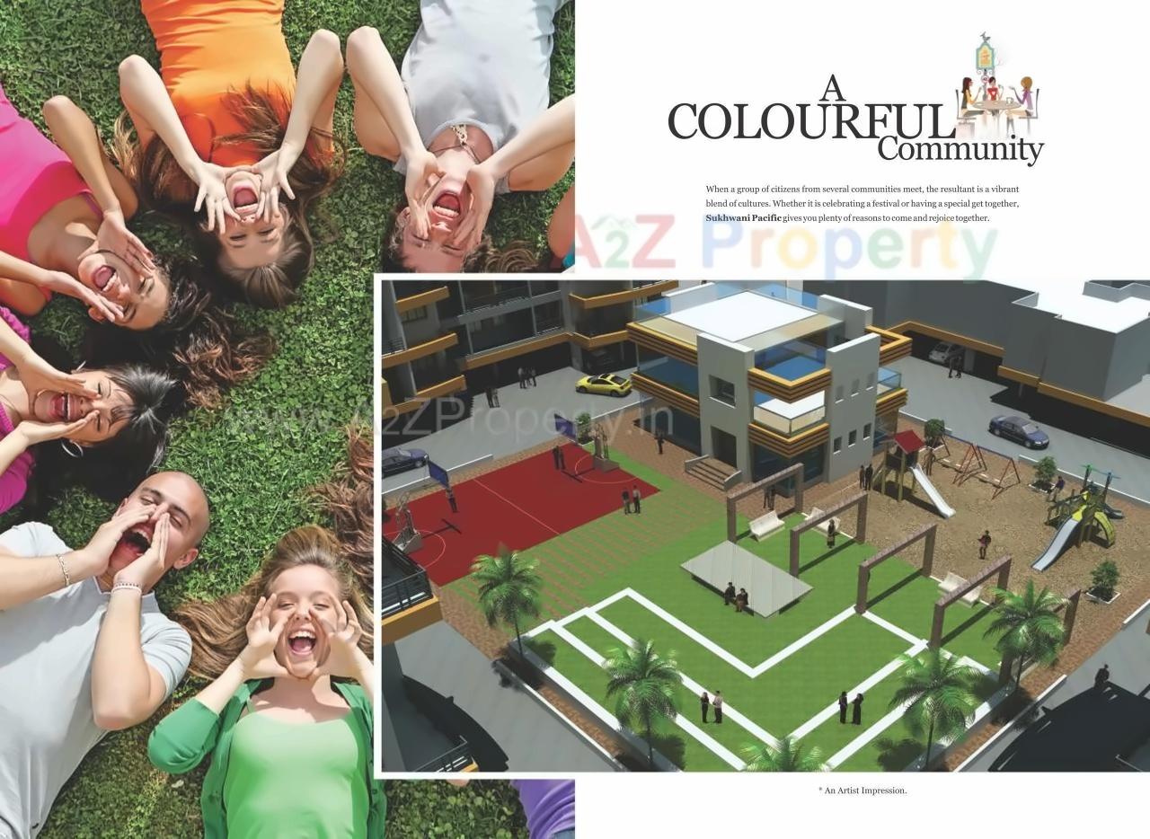 3D Elevation of real estate project Sukhwani Pacific located at Thergaon, Pune, Maharashtra