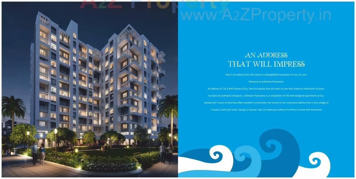3D Elevation of real estate project Sukhwani Panaroma located at Sus, Pune, Maharashtra