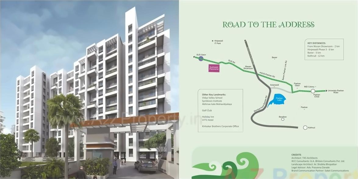 3D Elevation of real estate project Sukhwani Panaroma located at Sus, Pune, Maharashtra