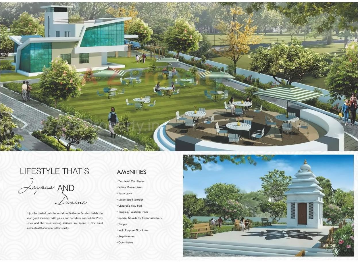 3D Elevation of real estate project Sukhwani Scarlet located at Wagholi, Pune, Maharashtra