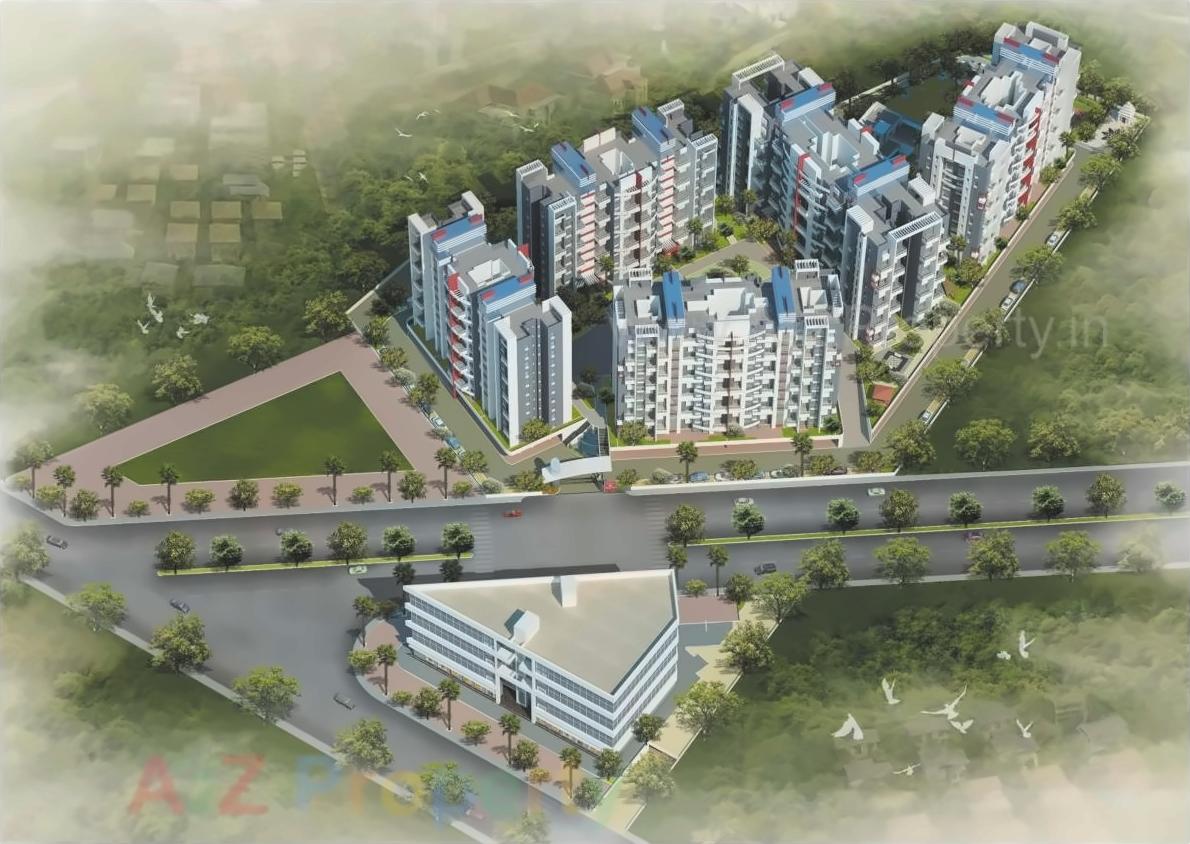 3D Elevation of real estate project Sukhwani Scarlet located at Wagholi, Pune, Maharashtra