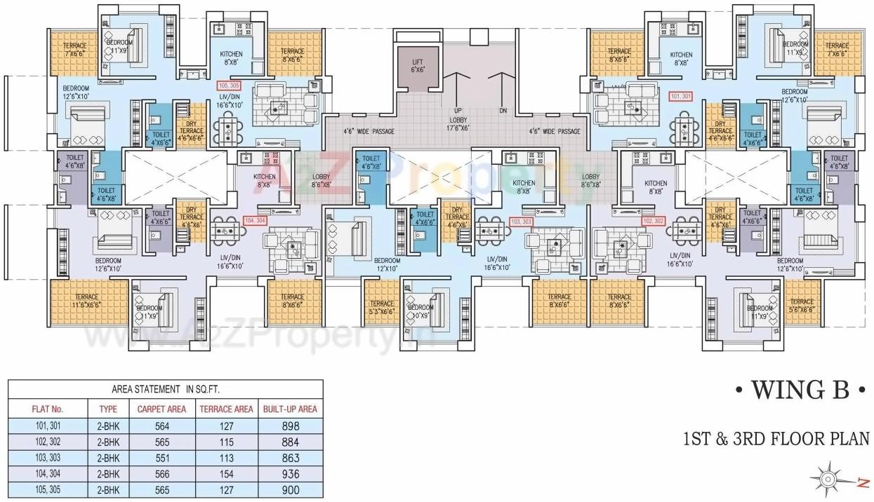 Layout of real estate project Sun Aura located at Wadgaon-bk, Pune, Maharashtra