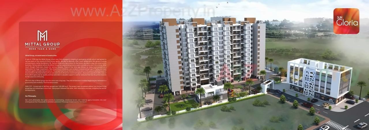 3D Elevation of real estate project Sun Gloria located at Ambegaon-bk, Pune, Maharashtra