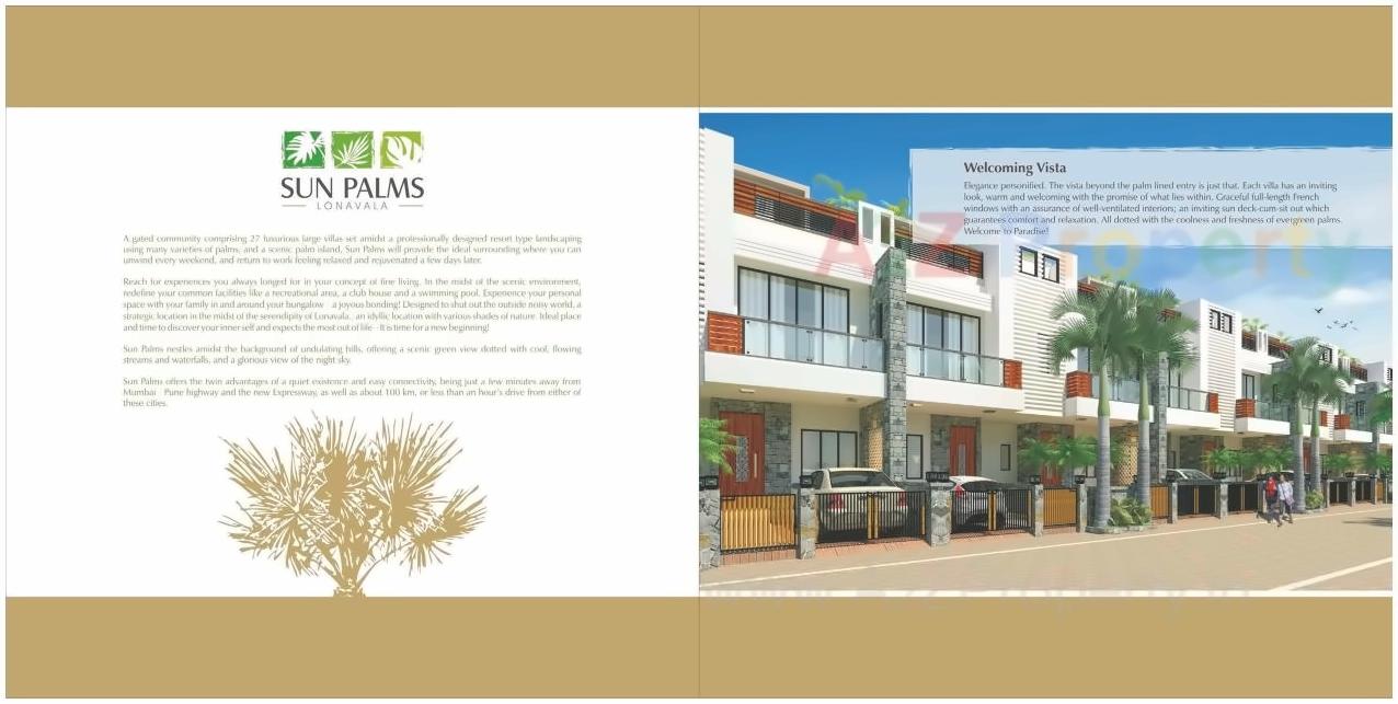 3D Elevation of real estate project Sun Palms located at Varsoli, Pune, Maharashtra