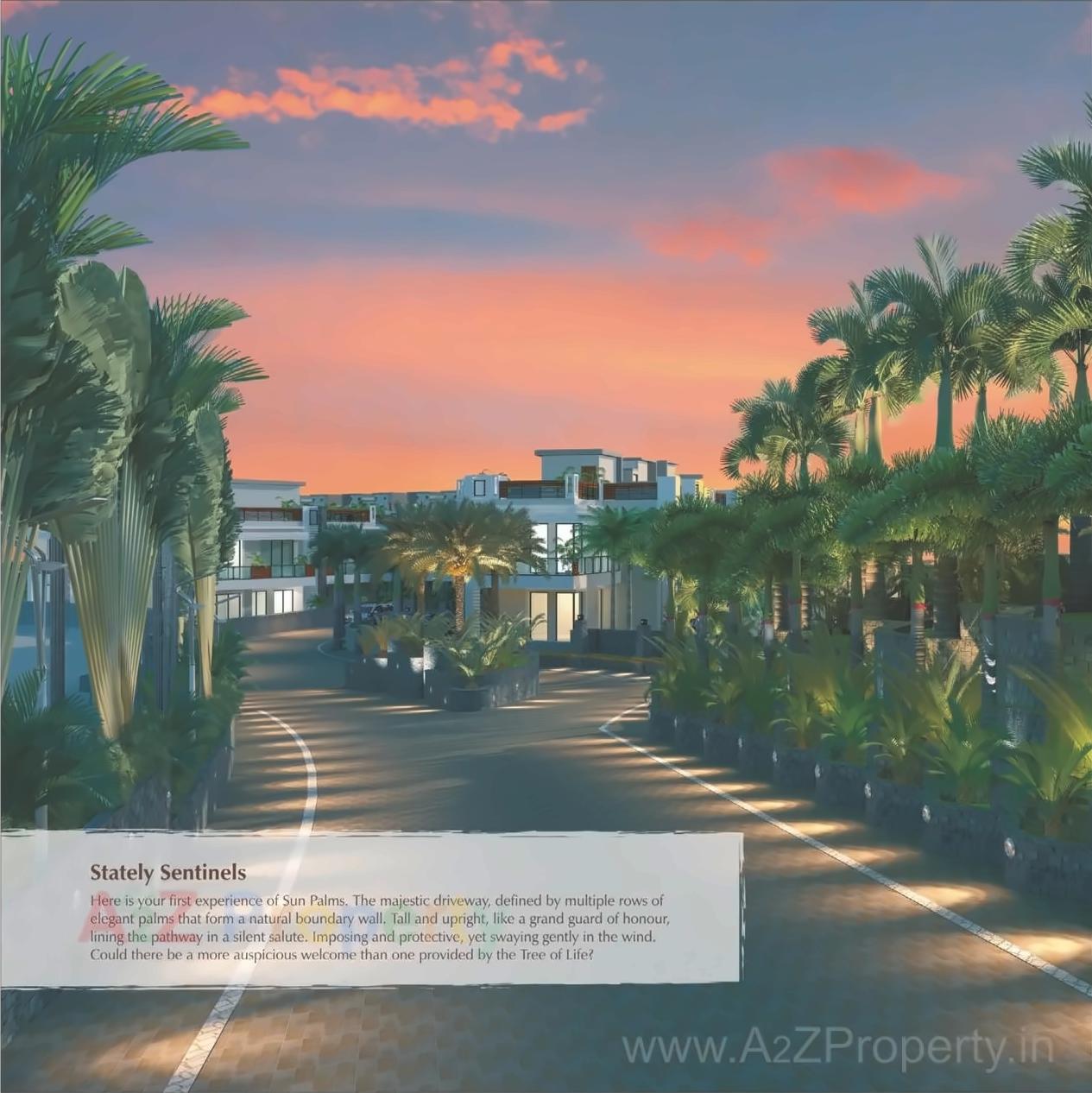 3D Elevation of real estate project Sun Palms located at Varsoli, Pune, Maharashtra