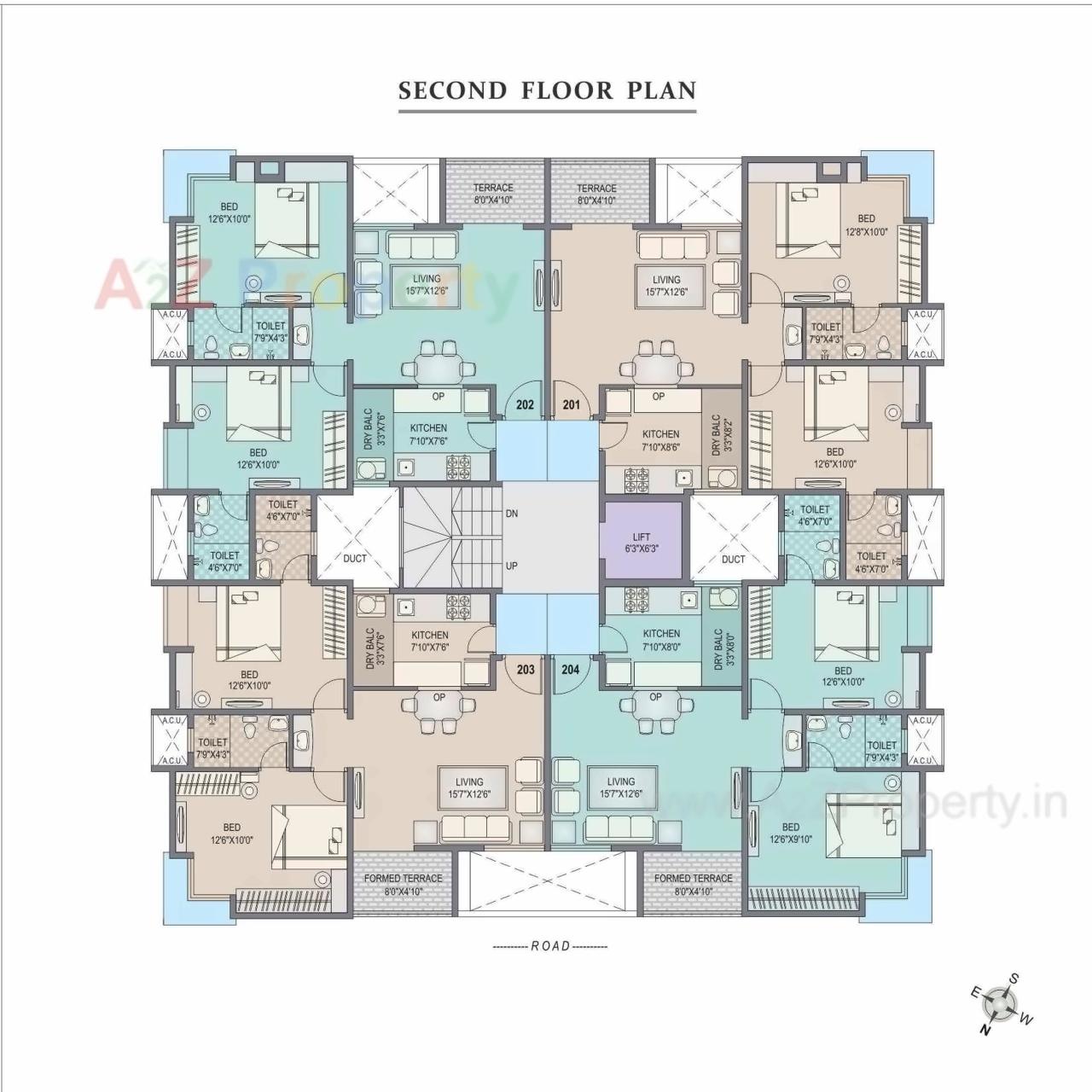 Layout of real estate project Sunshine Residency located at Pune-m-corp, Pune, Maharashtra