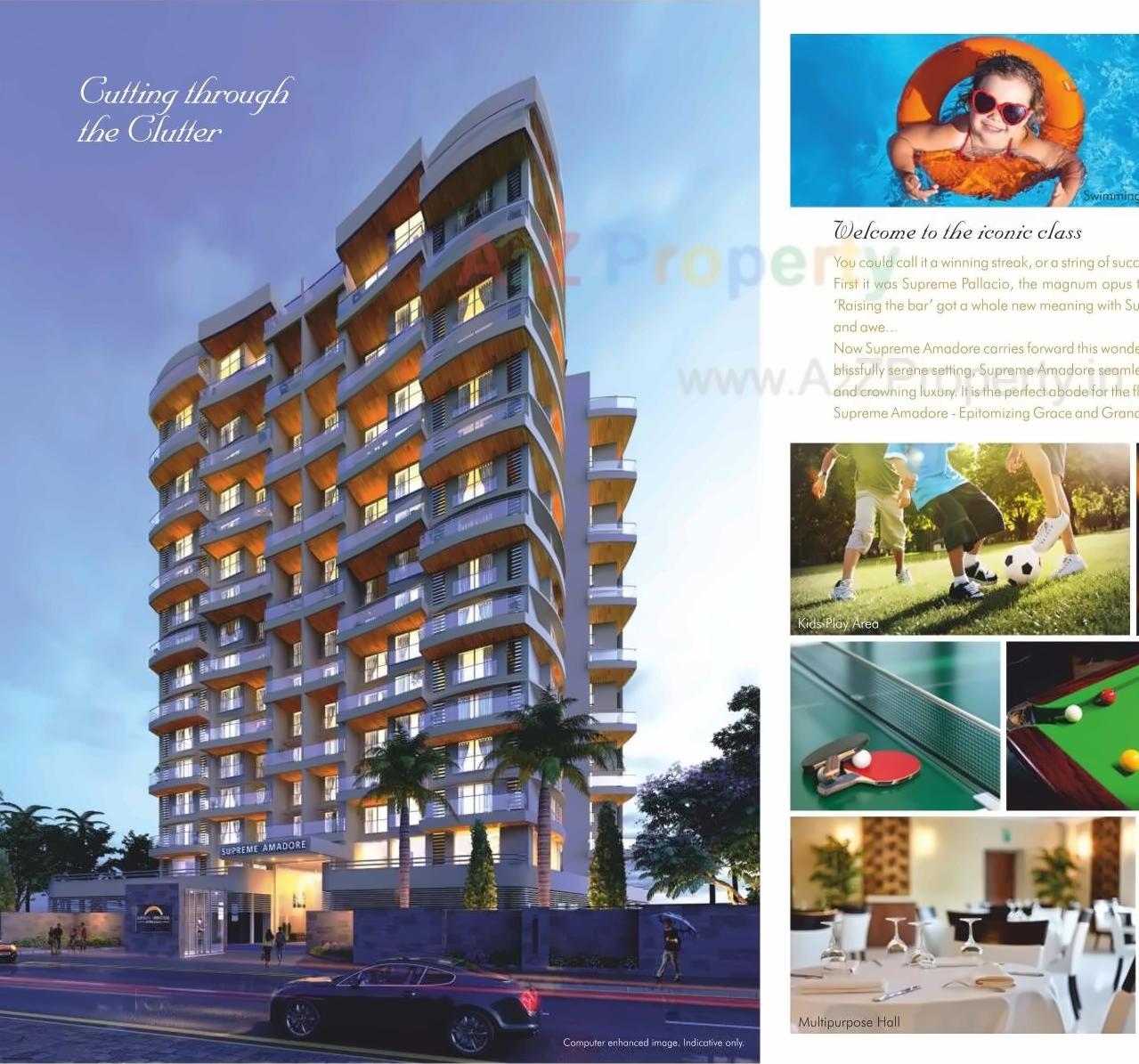 3D Elevation of real estate project Supreme Amadore located at Baner, Pune, Maharashtra