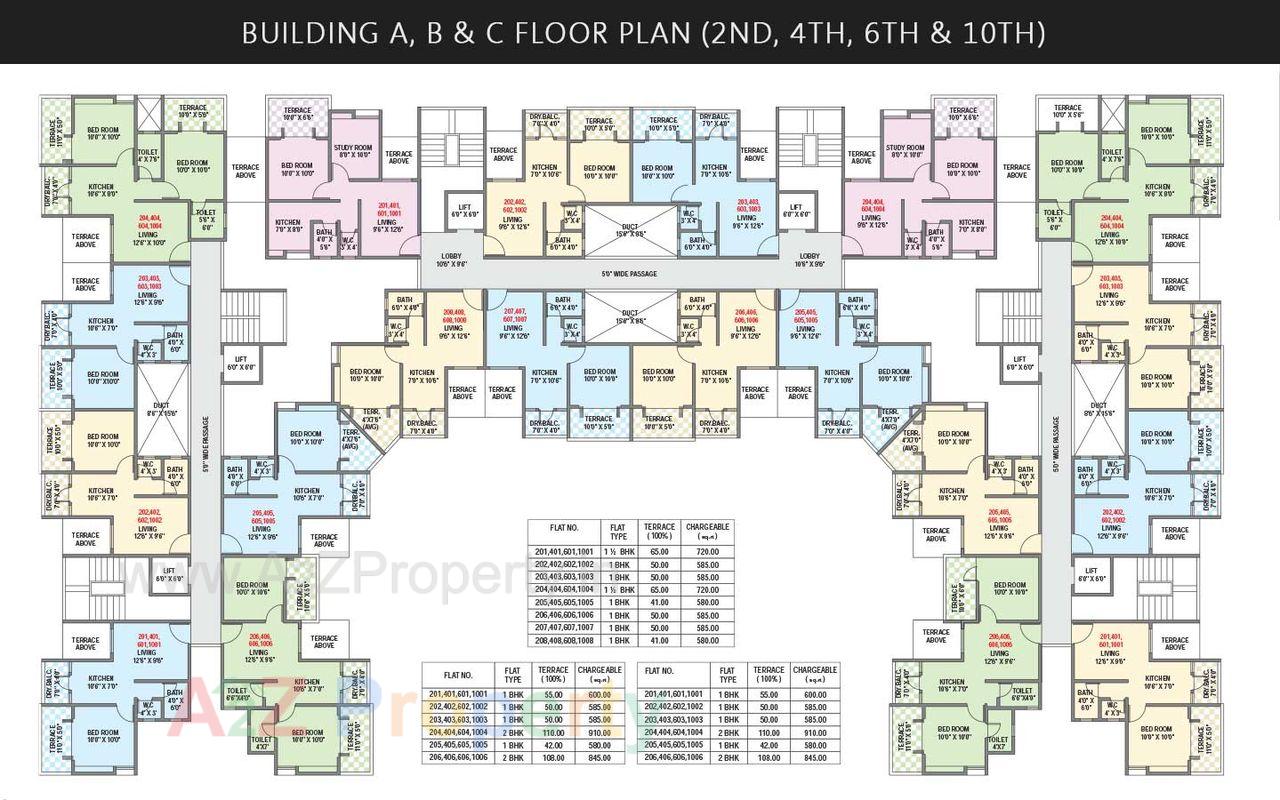 Floor2 of real estate project Surabhi Iconica located at Nanekarwadi-ct, Pune, Maharashtra